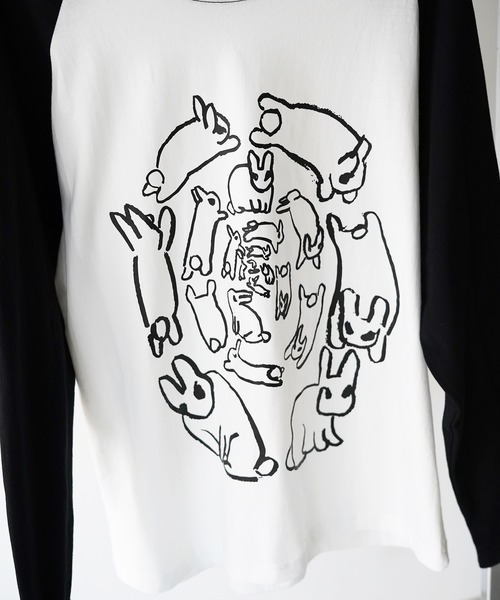 SANSeLF(サンセルフ)の「【SANSeLF】アニマルラグランプリントトップス saw26a009(Tシャツ/カットソー・レディース・ホワイト・FREE)」の14枚目の写真