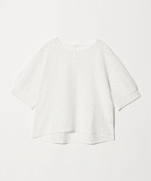 green label relaxing(グリーンレーベルリラクシング)の「レース プルオーバー カットソー(Tシャツ/カットソー・レディース・ブラック/ホワイト・FREE)」の2枚目の写真