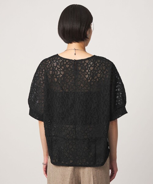 green label relaxing(グリーンレーベルリラクシング)の「レース プルオーバー カットソー(Tシャツ/カットソー・レディース・ブラック/ホワイト・FREE)」の8枚目の写真