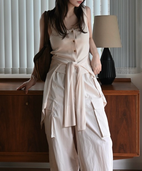 WILLFULLY(ウィルフリー)の「shirt collar & tank knit ensemble(ニット/セーター・レディース・アイボリー/ブルー系その他/ライトピンク・FREE)」の13枚目の写真