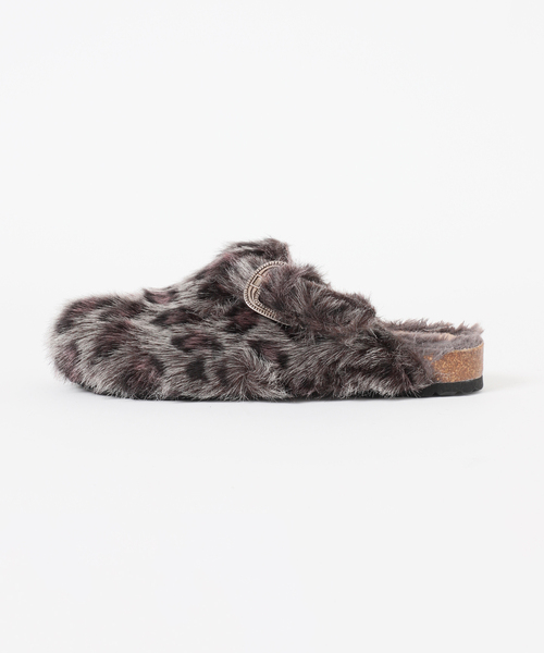 VERMEIL par iena（ヴェルメイユパーイエナ）の「TAJI タジ sabot Leopard SABOT LEOPARD  MAT P（サンダル・レディース・チャコールグレー・39/38/37/36）」の3枚目の写真