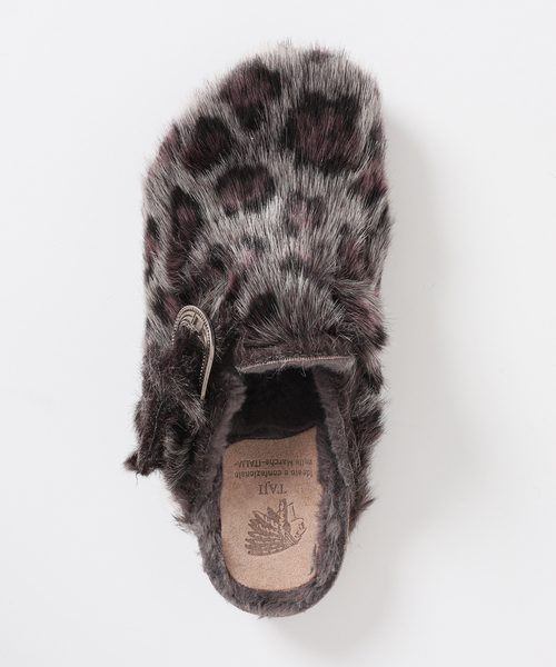 VERMEIL par iena（ヴェルメイユパーイエナ）の「TAJI タジ sabot Leopard SABOT LEOPARD  MAT P（サンダル・レディース・チャコールグレー・39/38/37/36）」の7枚目の写真