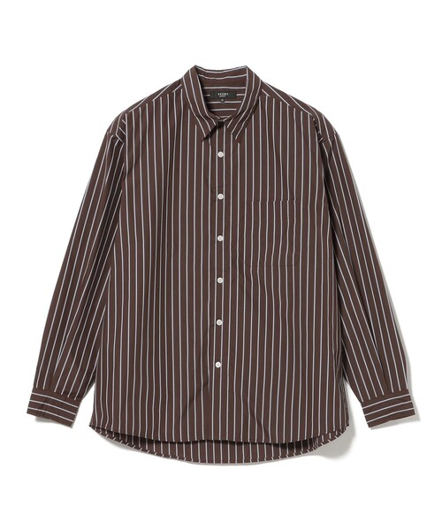 BEAMS HEART（ビームスハート）の「ストライプ レギュラーカラーシャツ（シャツ/ブラウス・メンズ・ブルー/ブラウン・LARGE/SMALL）」の21枚目の写真