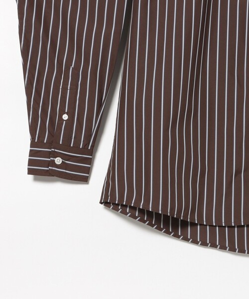 BEAMS HEART（ビームスハート）の「ストライプ レギュラーカラーシャツ（シャツ/ブラウス・メンズ・ブルー/ブラウン・LARGE/SMALL）」の19枚目の写真