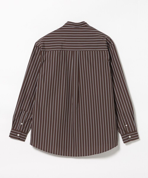 BEAMS HEART（ビームスハート）の「ストライプ レギュラーカラーシャツ（シャツ/ブラウス・メンズ・ブルー/ブラウン・LARGE/SMALL）」の18枚目の写真