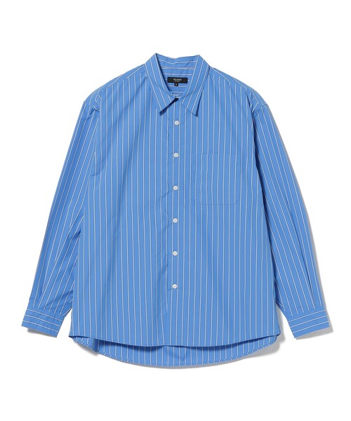 BEAMS HEART（ビームスハート）の「ストライプ レギュラーカラーシャツ（シャツ/ブラウス・メンズ・ブルー/ブラウン・LARGE/SMALL）」の15枚目の写真