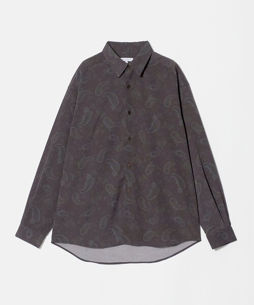 A DAY IN THE LIFE UNITED ARROWS(アデイインザライフユナイテッドアローズ)の「ヴィンテージ プリント ワイド レギュラーカラーシャツ<A DAY IN THE LIFE>(シャツ/ブラウス・メンズ・ダークブラウン/ネイビー・M/L)」の2枚目の写真