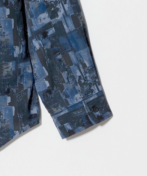 A DAY IN THE LIFE UNITED ARROWS(アデイインザライフユナイテッドアローズ)の「ヴィンテージ プリント ワイド レギュラーカラーシャツ<A DAY IN THE LIFE>(シャツ/ブラウス・メンズ・ダークブラウン/ネイビー・M/L)」の5枚目の写真