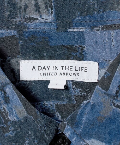 A DAY IN THE LIFE UNITED ARROWS(アデイインザライフユナイテッドアローズ)の「ヴィンテージ プリント ワイド レギュラーカラーシャツ<A DAY IN THE LIFE>(シャツ/ブラウス・メンズ・ダークブラウン/ネイビー・M/L)」の10枚目の写真