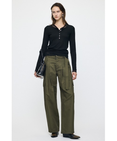 MOUSSY(マウジー)の「【26年AW新作】BELTED カーゴパンツ(カーゴパンツ・レディース・ブラウン/カーキ・2/1)」の18枚目の写真