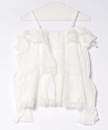 【MAGASIN DE MODE Chou Chou】2way オフショルダーフリルブラウス SNF