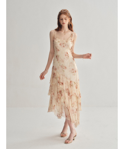 SINCETHEN(シンスゼン)の「ブラーリングローズアシンメトリー ロングワンピース(ワンピース・レディース・その他・SMALL/MEDIUM/LARGE)」の4枚目の写真