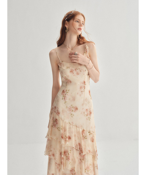 SINCETHEN(シンスゼン)の「ブラーリングローズアシンメトリー ロングワンピース(ワンピース・レディース・その他・SMALL/MEDIUM/LARGE)」の9枚目の写真