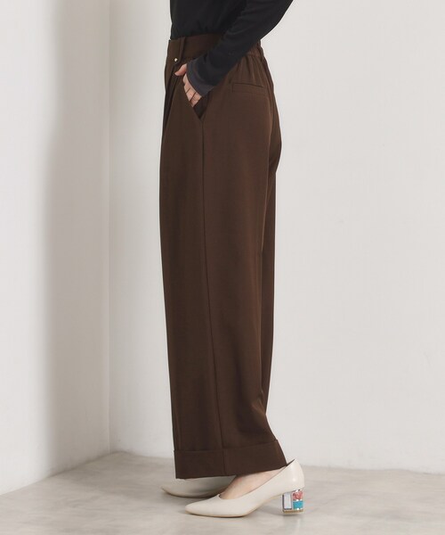ITS'DEMO(イッツデモ)の「ロールアップ2タックワイドパンツ(その他パンツ・レディース・ブラック/ブラウン系その他・00)」の16枚目の写真