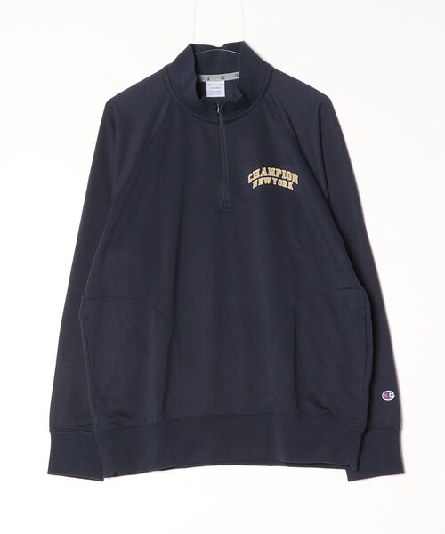 Champion Golf(チャンピオンゴルフ)の「【Champion/チャンピオン】メンズ GOLF テックウィーブ テリーハーフジップスウェットシャツ(スウェット・メンズ・グレー/ネイビー・LARGE/X-LARGE/MEDIUM)」の2枚目の写真