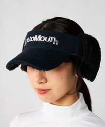 Loudmouth（ラウドマウス）の「LOUDMOUTH ラウドマウス ゴルフウェア 耳当て付き ニットバイザー 帽子（サンバイザー）」