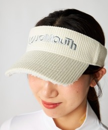 Loudmouth（ラウドマウス）の「LOUDMOUTH ラウドマウス ゴルフウェア 耳当て付き ニットバイザー 帽子（サンバイザー）」