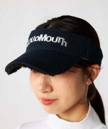 Loudmouth（ラウドマウス）の「LOUDMOUTH ラウドマウス ゴルフウェア 耳当て付き ニットバイザー 帽子（サンバイザー）」
