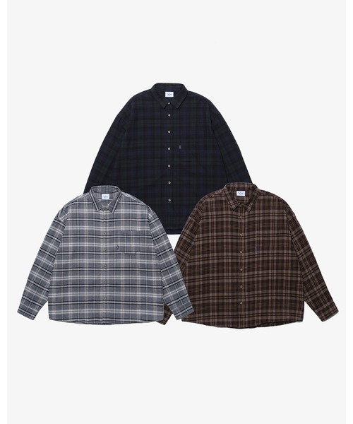 KEBOZ（ケボズ）の「CHECK SHIRT（シャツ/ブラウス・メンズ・ブラウン/グレー/ブラック・M/L/XL）」の12枚目の写真