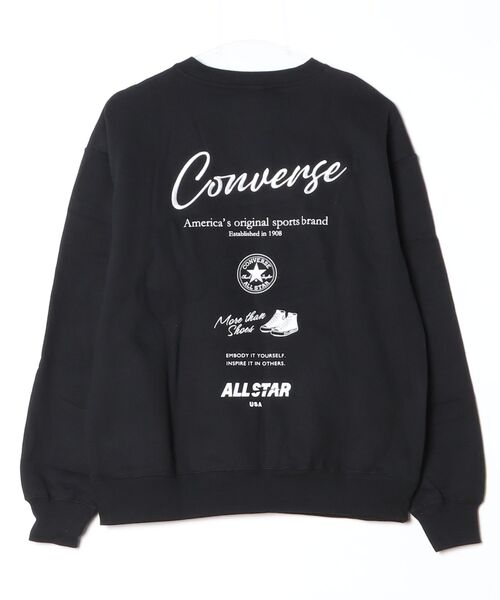 CONVERSE(コンバース)の「『CONVERSE/コンバース』スウェット CT裏毛バックグラフィッククループルオーバー 長袖(スウェット・レディース・ブラック/オートミール・XL/M/L)」の20枚目の写真