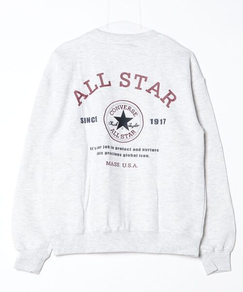 CONVERSE(コンバース)の「『CONVERSE/コンバース』スウェット CT裏毛バックグラフィッククループルオーバー 長袖(スウェット・レディース・ブラック/オートミール・XL/M/L)」の21枚目の写真