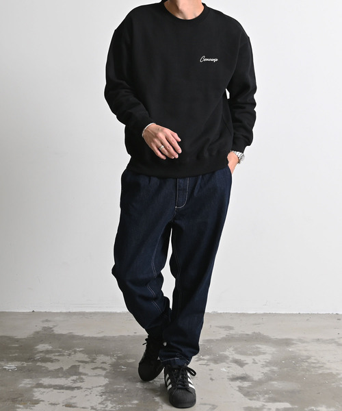 CONVERSE(コンバース)の「『CONVERSE/コンバース』スウェット CT裏毛バックグラフィッククループルオーバー 長袖(スウェット・レディース・ブラック/オートミール・XL/M/L)」の5枚目の写真