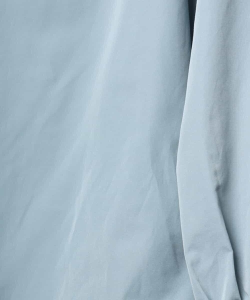 MICHEL KLEIN（ミッシェル・クラン）の「スタンドカラーブラウス（シャツ/ブラウス・レディース・ダークインディゴブルー/ブラウン・38）」の15枚目の写真