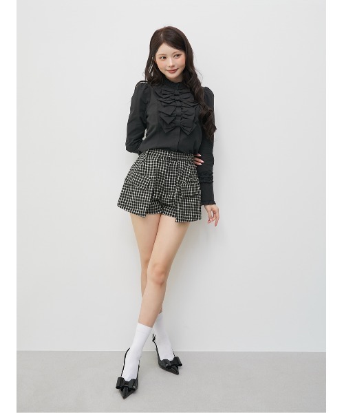 AmeliaMoi(アメリアモワ)の「AmeliaMoiベルシエルショートパンツ(その他パンツ・レディース・その他/ブラウン/ライトベージュ/ネイビー・FREE)」の11枚目の写真