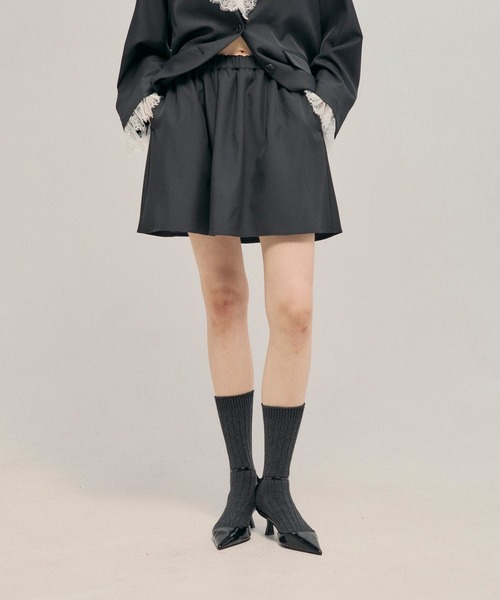 LEPSIM(レプシィム)の「《un STANDARD by LEPSIM》レイヤードミニスカパン 1051430(その他パンツ・レディース・チャコールグレー/チェック/ブラウン・FREE)」の9枚目の写真