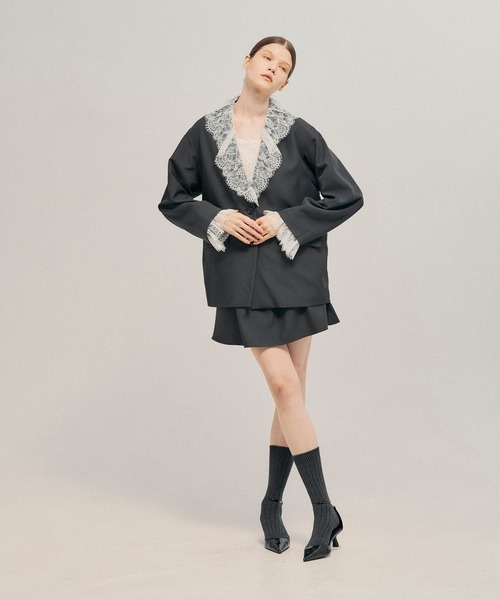 LEPSIM(レプシィム)の「《un STANDARD by LEPSIM》レイヤードミニスカパン 1051430(その他パンツ・レディース・チャコールグレー/チェック/ブラウン・FREE)」の11枚目の写真