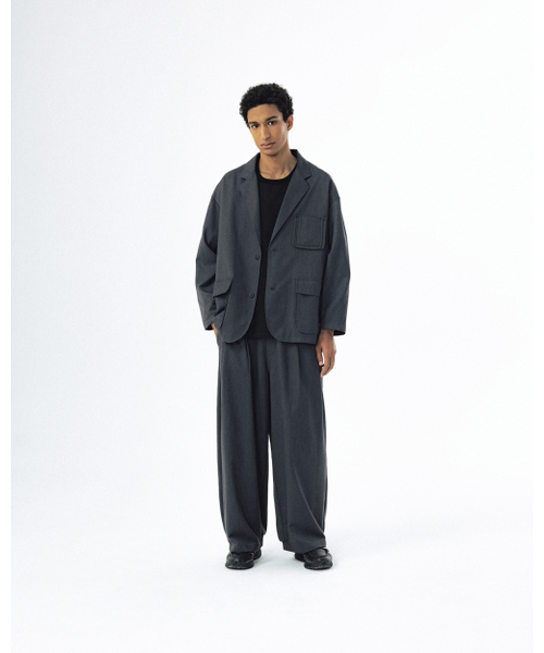 ANGLAN（アングラン）の「Mix Structured Blazer - Grey（テーラードジャケット・メンズ・その他・ONE SIZE）」の3枚目の写真