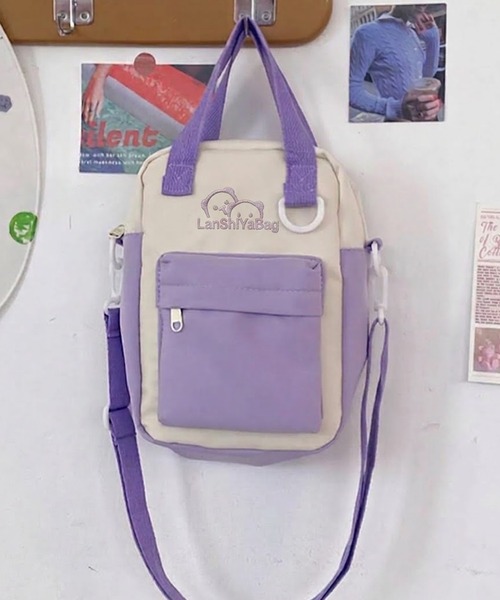 VIBGYOR(ヴィブジョー)の「oshipic/推し活 ぬいバッグ クリア窓つき 2WAY ショルダーバッグ ハンドバッグ S0079(ショルダーバッグ・レディース・パープル/グリーン・FREE)」の6枚目の写真