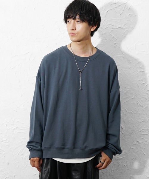 MinoriTY(マイノリティ)の「【MinoriTY】裏毛スーパーBIGトレーナー メンズ 秋服 家庭洗濯可能 ウィメンズ ユニセックス(Tシャツ/カットソー・メンズ・ピンク/ブルー/アイボリー/ブラック・S/L/M)」の4枚目の写真