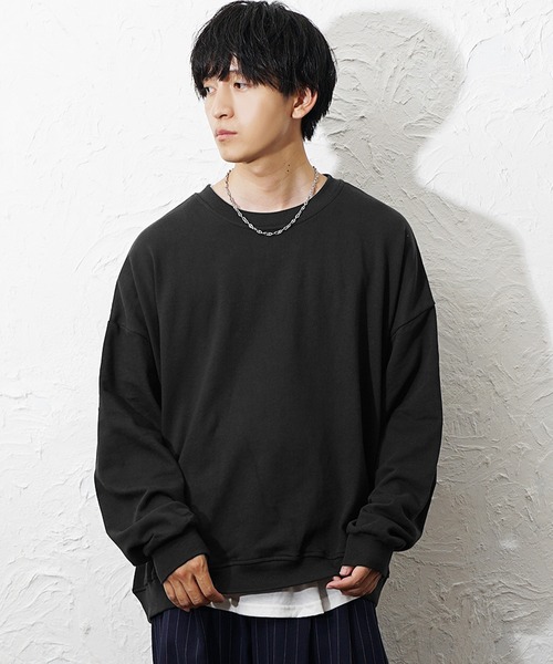 MinoriTY(マイノリティ)の「【MinoriTY】裏毛スーパーBIGトレーナー メンズ 秋服 家庭洗濯可能 ウィメンズ ユニセックス(Tシャツ/カットソー・メンズ・ピンク/ブルー/アイボリー/ブラック・S/L/M)」の15枚目の写真