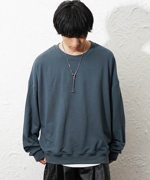 MinoriTY(マイノリティ)の「【MinoriTY】裏毛スーパーBIGトレーナー メンズ 秋服 家庭洗濯可能 ウィメンズ ユニセックス(Tシャツ/カットソー・メンズ・ピンク/ブルー/アイボリー/ブラック・S/L/M)」の17枚目の写真
