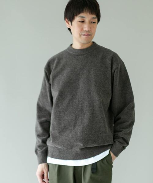 URBAN RESEARCH DOORS（アーバンリサーチドアーズ）の「モールニットプルオーバー（ニット/セーター・メンズ・モカ/ベージュ/グリーン・LARGE/MEDIUM）」の4枚目の写真