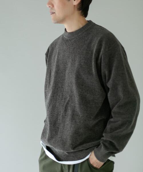 URBAN RESEARCH DOORS（アーバンリサーチドアーズ）の「モールニットプルオーバー（ニット/セーター・メンズ・モカ/ベージュ/グリーン・LARGE/MEDIUM）」の5枚目の写真