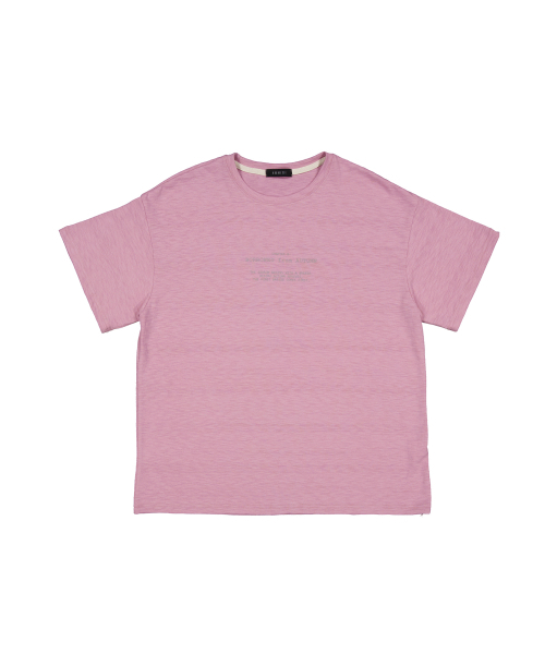 KOOKEESEE(クキシ)の「オータムスラブカラー半袖Tシャツ (ダスティピンク)(Tシャツ/カットソー・レディース・その他・FREE)」の2枚目の写真