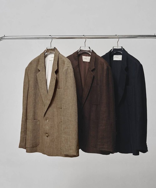 TODAYFUL(トゥデイフル)の「【TODAYFUL/トゥデイフル】Boyfriend Linen Jacket/ボーイフレンドジャケット(テーラードジャケット・レディース・チョコ/ベージュ/ブラック・36/38)」の13枚目の写真