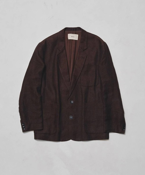 TODAYFUL(トゥデイフル)の「【TODAYFUL/トゥデイフル】Boyfriend Linen Jacket/ボーイフレンドジャケット(テーラードジャケット・レディース・チョコ/ベージュ/ブラック・36/38)」の10枚目の写真