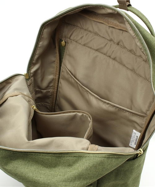 anello（アネロ）の「【anello】モクポリスクエアリュック（バックパック/リュック・レディース・ブラック/グリーン/ネイビー/グレー/エメラルドブルー・ONE SIZE）」の11枚目の写真