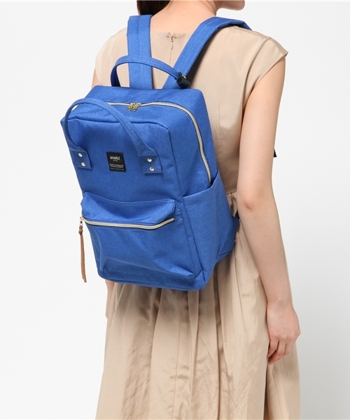 anello（アネロ）の「【anello】モクポリスクエアリュック（バックパック/リュック・レディース・ブラック/グリーン/ネイビー/グレー/エメラルドブルー・ONE SIZE）」の12枚目の写真