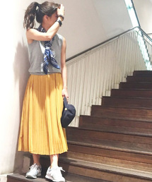 N.（N. Natural Beauty Basic） | シフォンプリーツスカート(スカート)