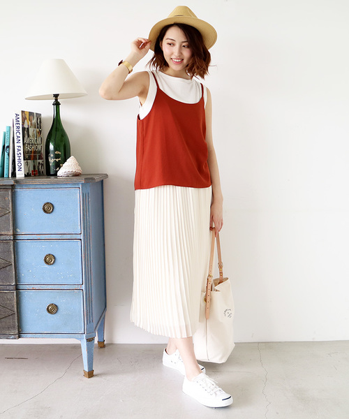 N.(N. Natural Beauty Basic)(エヌエヌナチュラルビューティーベーシック)の「シフォンプリーツスカート(スカート・レディース・ホワイト/ピンク/イエロー/ネイビー・MEDIUM)」の20枚目の写真