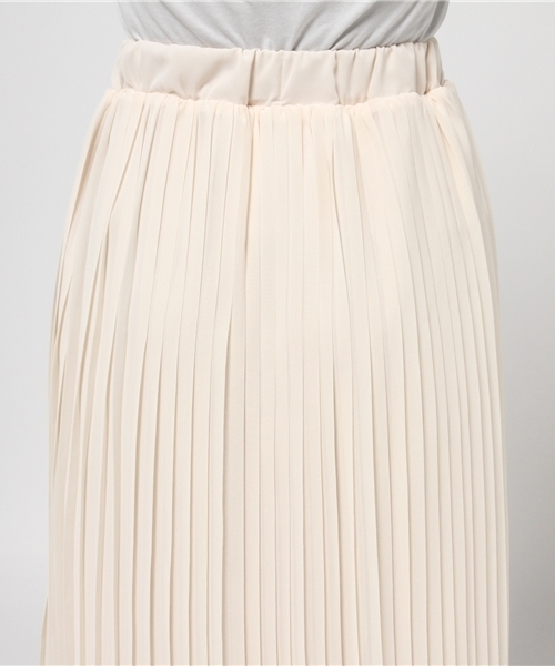N.(N. Natural Beauty Basic)(エヌエヌナチュラルビューティーベーシック)の「シフォンプリーツスカート(スカート・レディース・ホワイト/ピンク/イエロー/ネイビー・MEDIUM)」の9枚目の写真