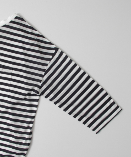 URBAN RESEARCH（アーバンリサーチ）の「UR テンセルポケットTシャツ（Tシャツ/カットソー・レディース・ベージュ系その他/ホワイト×ネイビー/ミント/オフホワイト・FREE）」の18枚目の写真