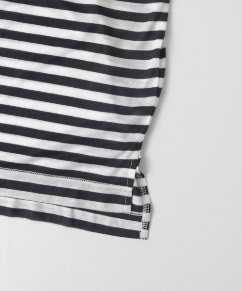 URBAN RESEARCH（アーバンリサーチ）の「UR テンセルポケットTシャツ（Tシャツ/カットソー・レディース・ベージュ系その他/ホワイト×ネイビー/ミント/オフホワイト・FREE）」の20枚目の写真