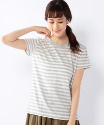 coen | ボーダーショートスリーブＴシャツ(Tシャツ/カットソー)