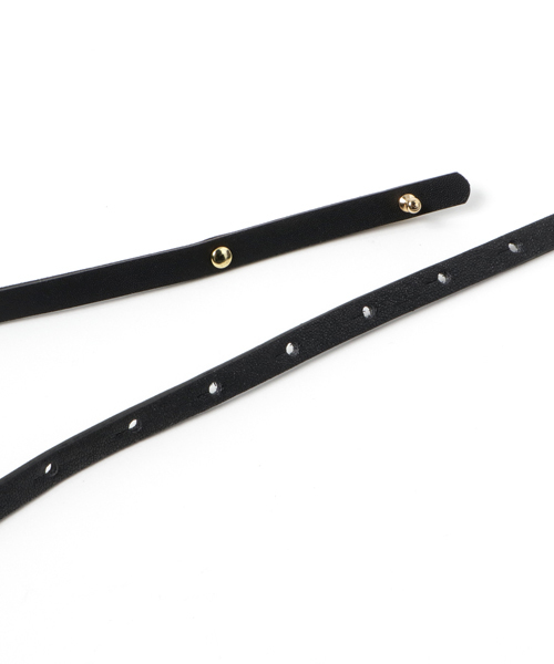 mystic（ミスティック）の「プレート付細ベルト（ベルト・レディース・ブラック/キャメル/ベージュ・ﾌﾘ-）」の5枚目の写真