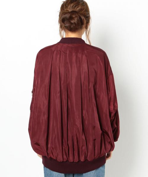 Another Edition（アナザーエディション）の「ビックMA-1/AEＭBC　BIG MA-1（MA-1・レディース・ワインレッド/オリーブ・SMALL/MEDIUM）」の3枚目の写真